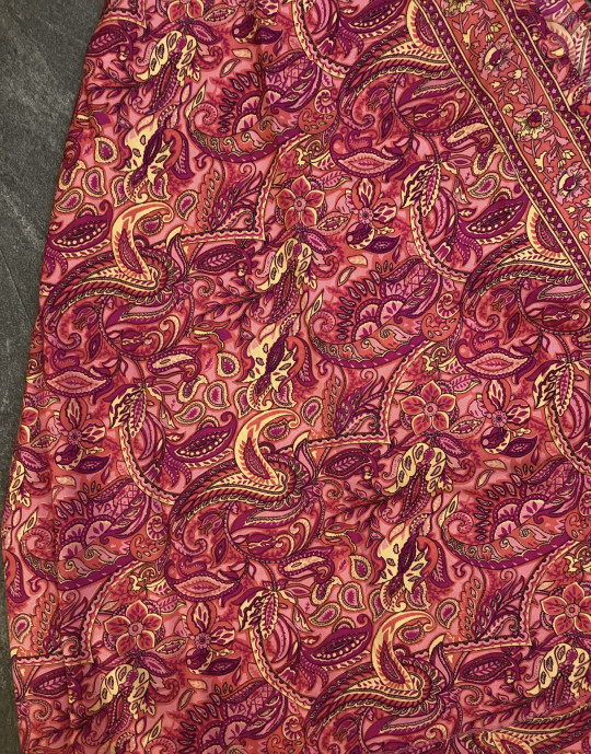 Paisley Pattern Flare Skirt