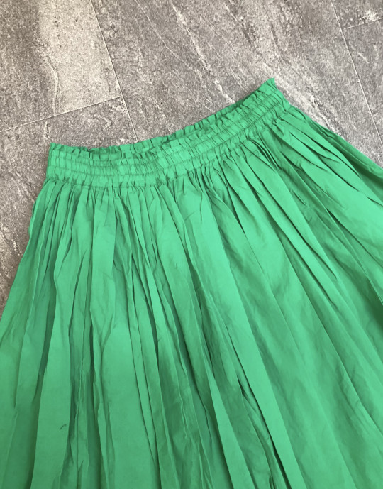 Green Flare Long Skirt