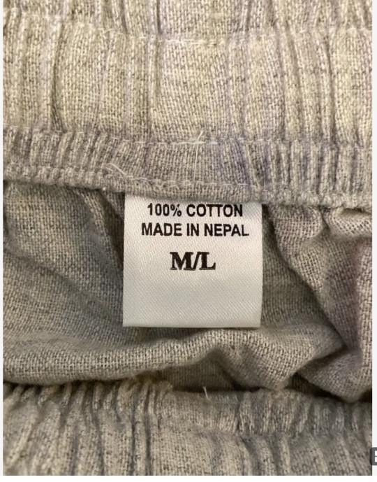 Mushroom Print Jogger Pants, Gray